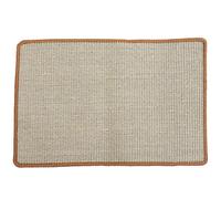 (As show, One size) Cat Scratching Mat Cat Scratcher Mat Natural Sisal Cat Scratch Mats Horizontal Cat Floor Scratching Pad Rug