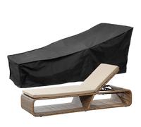 (As show, One size) Chaise Lounge Cover for Garden, 210D Foldable Long Chair Dustproof and Waterproof Polyester Cover - 210x 75 x 80 CM