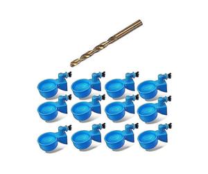 (As show, One size) Chicken Waterer Larger Automatic Chicken Waterer Cups DIY Poultry Chicken Waterer Kit 5 Gallon for