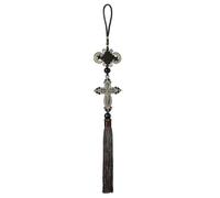 (As show, One size) Christian Religious Cross Jesus Pendant Hanging Ornament Car Interior Decoration BaoPeng