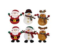 (As show, One size) Christmas Santa Snowman Elk Silverware Holders - Xmas Party Dinner Table Dinnerware Decorations Supplies,for Candy, Red Wine Bottle, Lollipop, Knife F