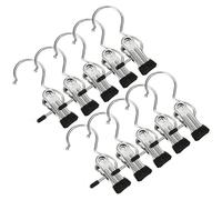 (As show, One size) Chrome metal hangers with hanging hook