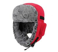 (As show, One size) Chunky Warm Trapper Hat for Men Women Winter Russian Hats Thick Plush Lined Waterproof Hunting Ski Hat