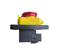 (As show, One size) CK5 AC250V 4-Pin Start Stop No Volt Release Push Button Switch Common to Woodshop and Metalwork Mach