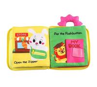 (As show, One size) Cloth Books for Babies - 3D Touch and Feel Books for Toddlers, Calm and Soft Book, Daily Cognitive 9 Early Education Intelligence Development Theme
