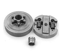 (As show, One size) Clutch & Clutch Drum & Needle Bearing Fit for Chinese Chainsaw 2500 25CC