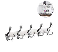 (As show, One size) Coat Rack Wall Mounted Long,5 Tri Hooks-hanging Coats,wall Coat Hanger