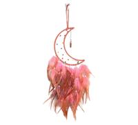 (As show, One size) Colorful DreamCatcher Net with Feather Handmade Wall Hanging Car Ornament Craft Home Decorations Decor Wind Chimes