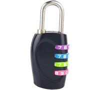 (As show, One size) Combination Lock Resettable 4 Digit Padlock Outdoor Waterproof Combo Lock for School Gym Locker Fence Gate Hasp Cabinet Toolbox Cases (Multi-)