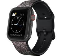 (As show, One size) Compatible with Apple Watch Bands 45mm 44mm 42mm, Soft Silicone Sport Wristbands Replacement Strap with Classic Clasp for iWatch Series SE 7 6 5 4 3 2