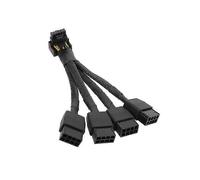 (As show, One size) compatible with GPU RTX4090 RTX4080 4X8 Pin PCI-E to 16 Pin Graphics Card Power Cable 12VHPWR Connector 90 Degree Elbow Cable