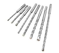 (As show, One size) Concrete Drill Bits, 8PCS (5mm ~ 10mm) Tile Drill Bit, SDS-Plus Electric Impact Drill Bit, Cross Drill Bits, Brick, Stone, Natural, Metal