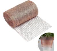 (As show, One size) Copper Netting for Garden, 6m x 12.5cm Rodent Proof Wire Mesh Insect Protection Netting Copper Knitted Net for Indoor, Garden