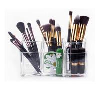 (As show, One size) Cosmetic Organizer Brush Organizer Desk Organizer 18.9*10.9*8.9cm