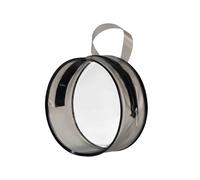 (As show, One size) Cosmetic Pouch Portable Transparent PVC Water Proof Black Multi-function Makeup Storage Bag for Women