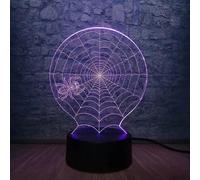 (As show, One size) Creative Animal Big Belly Spider Halloween Horror Scene Color Changing Table Creative Atmosphere 3D Night Light Children Sleep Light Mood Light