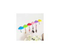 (As show, One size) Crochets porte-cls,Crochets Muraux Parapluie 6 Pack Adhsifs Supports Muraux Colors Dcorations Murales Crochet de Suspension Crochets Autoadhsifs pour