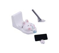 (As show, One size) Cute Rabbit Mobile Phone Stand (Yellow), Desktop Tablet Computer Stand Creative Animal Smartphone Stand Desktop Stand Home Decoration Gift