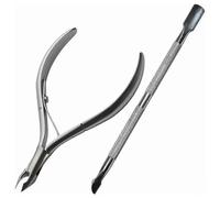 (As show, One size) Cuticle Remover Set Cuticle Nipper Professional Stainless Steel Longivia Cuticle Pusher and Cuticle Cutter Cuticle Cuticle Cutter Neonail Cuticle Scis