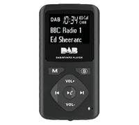(As show, One size) Dab/dab Digital Radio Bluetooth 4.0 Personal Pocket Fm Mini Portable Radio Earphone Mp3 -usb