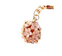 (As show, One size) Daisy Flower Keychain Keyring Purse Bag Charm Pendant Keychain Hanging Decorations Handbag Pendant(white4pcs)