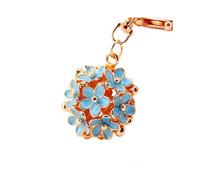 (As show, One size) Daisy Flower Keychain Keyring Purse Bag Charm Pendant Keychain Hanging Decorations Handbag Pendant(blue2pcs)