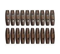 (As show, One size) Dark Wooden Toggle Buttons,50pcs 30mm for Sewing, Scrapbooking, Embelishments, Crafts, Shabby Chic, Knitting,Pack of 50