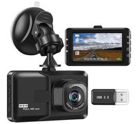 (As show, One size) Dash Camera for Cars, Dashcam 1080P FHD Dash Cam Front 3 inch Screen Dashboard Camera with 120 Wide Angle, Super Night Vision, Loop Recording, Motion