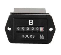 (As show, One size) DC 6-80V Mechanical Hour Meter - Hourmeter for Engine Generator Boat Automobiles Motorcross Motor T