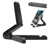 (As show, One size) Desktop Tablet Stand, Adjustable Portable Tablet Stand Holder for iPad Samsung Galaxy and Kindle Fire Tablets, Desktop Phone Holder for iPhone 13 12 1