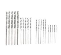(As show, One size) Diamond Drill Bit Set 20 Pieces 4 Sizes 1mm 1.5mm 2mm 2.5mm Twist Tip Jewelry Beach Sea Glass Shell