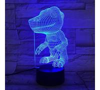 (As show, One size) Digimon Agumon 3D LED Visual Nightlights 7/16 Colors Changing Digimon Adventure Table Lamp Nightlight for Home Decoration