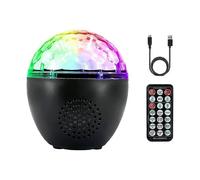 (As show, One size) Disco Ball Lights, 16 Light Modes Sound Activated Party Lights with Bluetooth Speaker and Remote Control, Party Supplies for Home KTV Holidays Wedding