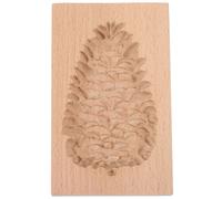 (As show, One size) DIY Beech Cookie Mold Crackers Wooden Mold Cookie Mold Cone Shaped Fondant Stamp