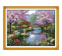 (As show, One size) DIY Cross Stitch Counted Kits Stamped Kit Cross-Stitching Pattern for Home Decor, 14CT Fabric Embroidery Crafts Needlepoint Kit (Printed Kits, The Bea