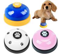 (As show, One size) Dog Doorbells Dog Training Bell Potty Training Bell for Pets Pets Bell Stainless Steel Communication Tools 3 Pieces Doorbell Bells