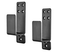 (As show, One size) Door Barricade Brackets,2 Pack Drop Open Bar Holder for Home Security, 2X4 Bar Brackets Prevent Unauthorized Entry