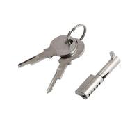 (As show, One size) Double Door Freezer Lock Glass Counter Lock Sliding Door Lock Showcase Lock Set Freezer Accessories (28*11*6.8