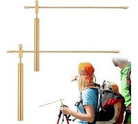 (As show, One size) Dowsing Rods Copper 1 Pair Smooth Rotation Divining Rods Solid Copper Rods Dowsing Rods Spiritual with Instructions