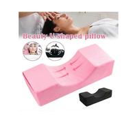 (As show, One size) durable waterproof u-shape curve pillow for eyelash extension neck guard console