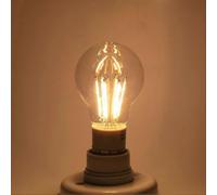 (As show, One size) E27 12V COB LED Filament Bulb 360 Degree Dimmable Warm White Light (6W)