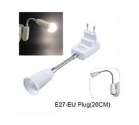(As show, One size) E27 Eu Plug Socket Adapter With On/off Switch Light Lamp Bulb All Direction