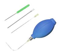 (As show, One size) Easy Egg Blower Empty Egg Tools One Hole Egg Pump and Drill Easter Egg Maker Supplies Ukrainian Egg Decorating Kit Blue