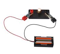 (As show, One size) Electric Circuit Kit Kids Student School Science Light Bulbs Toy Educational DIY