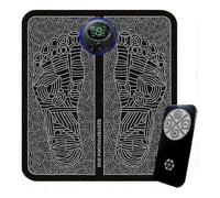 (As show, One size) Electric Foot Massager for Neuropathy & Diabetic Foot Relief, 8 Modes 19 Levels with Remote Control, Portable Charging Design