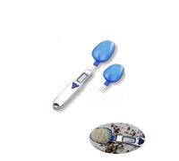 (As show, One size) Electronic Kitchen Scale 0.1g Cake Ingredients Food Weighing Tea Weighing Electronic Weighing Measuring Spoon Kitchen Scale.500g/0.1g Blue