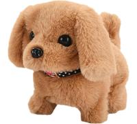 (As show, One size) Electronic Puppy Plush Dog Toys,Realistic Fun Interactive Pet Toys for Toddlers Kids,Walking,Barking,Tail Wagging (Labrador-Yellow)