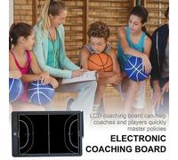 (As show, One size) Electronic Soccer Coaching Board,16In LCD Screen Strategy Marker Board with Lock Function compatible with Socce