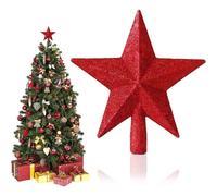 (As show, One size) Etoile Sapin de Nol, Dcoration de Sapin de Nol Paillettes, Dcoration de Sapin de Nol en Plastique, Convient pour la Dcoration des Arbres de Nol de To