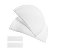 (As show, One size) EXCEART 1 Pair Replacement Sponge Suit Shoulder Pad Adhesive Shoulder Enhancer for Woman Suit Clothes